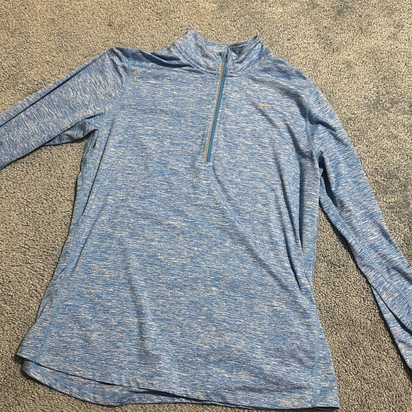 women’s Dri fit large blue athletic quarter zip - Picture 1 of 2